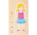 Produktbild: Small Foot Puzzle Schichtenpuzzle Holz Puzzle Anatomie Mädchen, Puzzleteile