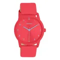 Produktbild: Oozoo Timepieces Uhr in Rot - Armbanduhr Unisex mit Lederarmband | Hochwertige Uhr für Frauen Männer - Edle Analog Unisexuhr in rund C11465