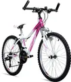 Produktbild: Bergsteiger Verona 24 Zoll Kinderfahrrad, geeignet für 8, 9, 10, 11 Jahre, Shimano 18 Gang-Schaltung, Mountainbike mit Gabel-Federung, Mädchen-Fahrrad