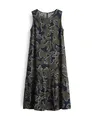 Produktbild: OPUS Damen Midikleid | Trägerkleid WICY Wildflower mit abstraktem Print Coal Blue, 34