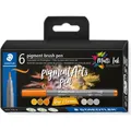 Produktbild: Staedtler Fasermaler mit Pinselspitze (6 x) (371 C6-4)