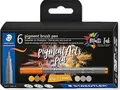 Produktbild: STAEDTLER MultiInk Pigment Arts brush pen 6er-Set