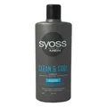 Produktbild: Syoss Shampoo Clean & Cool Men 440 ml