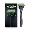 Produktbild: Wilkinson Sword Hydro 3 Herrenrasierer, 2 Gleitstreifen, karbonbeschichtete Klingen, Rasierergriff plus 1 Ersatzklinge