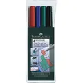 Produktbild: FABER CASTELL Folienschreiber nonpermanent F VE=5x4 Stück 4 Farben