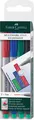 Produktbild: Faber Castell 151404 - Marker Multimark non-permanent Stärke F 4 Stück im Etu...