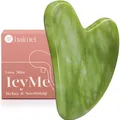Produktbild: BAIMEI Gua Sha Stein für Gesicht & Körper, Natürlicher Jade Gua Sha ，Face Massager für Skincare, Strafft Haut & Jawline, Gesichtsmassage Tool für Skincare，Geschenk für Frauen