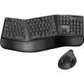 Produktbild: LogiLink Ergonomisches Desktop Set kabellos schwarz - Schwarz