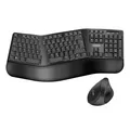 Produktbild: Funk-Tastatur-Maus-Set 2,4 GHz Ergonomisches mit geteilter PC QWERTZ Wireless