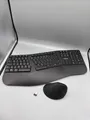 Produktbild: Funk-Tastatur-Maus-Set 2,4 GHz Ergonomisches mit geteilter PC QWERTZ Wireless