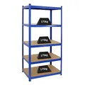Produktbild: PROREGAL Schwerlastregal Taurus Blau 180x90x60cm Gesamtlast 875kg Kellerregal, Steckregal, Garagenregal, Lagerregal