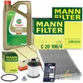 Produktbild: MANN-FILTER INSPEKTIONSPAKET FÜR OPEL CORSA E X15 1.3 CDTI BJ AB 2014