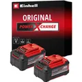 Produktbild: Akku Power-X-Change Plus TWIN-PACK 18Volt 5,2Ah rot/schwarz, 2 Stück, ohne Ladegerät