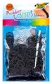 Produktbild: folia 331590 - Rubber Loops, inklusive 25 S - Clips und 1 Häkelnadel, 500 Gummibänder, schwarz