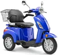 Produktbild: Luxxon Elektromobil E3800, 800 W, 20 km/h, (Elektroroller, Korb), bis zu 65 km Reichweite, Elektro Dreirad, Seniorenmobil