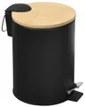 Produktbild: KESPER 9016613 Kosmetikeimer mit Bambusdeckel, FSC, schwarz
