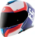 Produktbild: FC-Moto Novo Circuit Klapphelm, blau/rot/weiß, S (55/56)