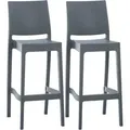 Produktbild: CLP Barhocker, Dunkelgrau, Kunststoff, 45x105x51 cm, Esszimmer, Barmöbel, Barhocker