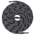 Produktbild: Mount Swiss runde Schnürsenkel für Wanderschuhe, Trekkingschuhe und Arbeitsschuhe - extra reißfest - ø 5 mm Farbe Schwarz-Grau-m2 Länge 180cm