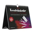 Produktbild: Alpha Edition - Kreativ-Kalender Tischaufsteller Quer Schwarz 2026 – Bastelkalender 20×16 cm mit weißer Schrift, zum Aufstellen & Aufhängen, ideal für Fotos, Zeichnungen & DIY-Geschenke