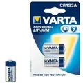 Produktbild: Varta Lithium Professional 3V-Foto-Block Batterie CR123A 1480mAh 2-Stück