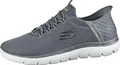 Produktbild: Skechers Summits, Herren Mesh Sneakers, Sportschuhe in grau, Air Cooled Memory Foam Fußbett, anziehen ohne die Hände zu gebrauchen