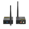 Produktbild: 1Mii Drahtlos Audio Sender Empfänger, 2.4G Große Reichweite Transmitter and Receiver Kit, Low Latency für HiFi-Musik von TV/PC zu Aktivlautsprechern/Stereo/Subwoofer/CD, Cinch-Ausgang/Eingang, 320ft