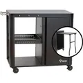 Produktbild: BBQ-Toro Grillwagen 95 x 50 x 80 cm, Schwarz Grilltisch mit großer Arbeitsfläche, Grill Serviertisch - Schwarz