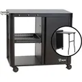 Produktbild: Grillwagen 95 X 50 X 80 Cm, Schwarz Grilltisch Mit Großer Arbeitsfläche, Grill Serviertisch - Bbq-toro