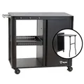 Produktbild: BBQ-Toro Grillwagen 95 x 50 x 80 cm | Schwarz | Grilltisch Mit Großer Arbeitsfläche | Beistelltisch, Outdoor Grill Trolley | Servierwagen, Garten Trolley