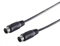 Produktbild: Audio / MIDI Kabel, 5-pol. DIN-Stecker - DIN-Stecker, schwarz - Länge: 1,50 m