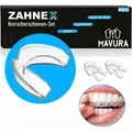 Produktbild: ZAHNEX Premium Aufbissschiene [4erSet] Knirscherschiene Beißschiene Zahnschiene