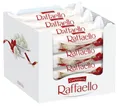 Produktbild: Ferrero Raffaello – Feine Creme, knackige Mandel, knusprige Waffel und Kokosflocken – 16 Packungen à 4 Einzelpralinen