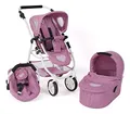 Produktbild: Bayer Chic 2000 - Puppenwagen Emotion All In, 3in1 Puppenwagen-Set bestehend aus Babywanne, Sportsitz und Autositz, Jeans pink