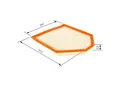 Produktbild: BOSCH F 026 400 447 Luftfilter Für BMW