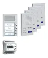 Produktbild: TCS PPAF04-EN Türsprechanlage Set 4 Teilnehmer 2-Draht Sprechanlage Freisprechen