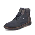 Produktbild: Rieker Herren Schnürstiefeletten B3343, Männer Stiefeletten, lose Einlage, wasserabweisend, riekerTEX,Chukka Boots,blau Kombi (15),40 EU / 6.5 UK