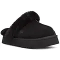 Produktbild: UGG DISQUETTE Pantoffel Homeslippers, Hausschuh, Clog mit angesagtem Plateau schwarz 42,5 EU