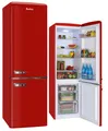 Produktbild: Amica Retro Kühl-Gefrierkombination Rot 244 L EEK D freistehend 55cm breit