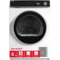Produktbild: Sharp Wärmepumpentrockner 8 kg Trockner Wärmepumpe Frontlader Wäschetrockner NEU