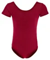 Produktbild: tanzmuster Body Ballettbody Sally aus weicher Baumwolle Kurzarm Trikot fürs Kinder Ballett