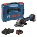Produktbild: Bosch Akku-Winkelschleifer GWS 18 V-8 125mm 2 Akkus 5,0 Ah, Ladegerät, L-BOXX