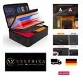 Produktbild: Feuerfeste Dokumentenbox mit Schloss, 36x26x10 cm, Schwarz, Sicherer Schutz