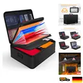 Produktbild: Dokumentenbox mit Schloss Feuerfest 7 Fächer 36x26x
