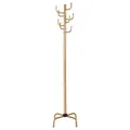 Produktbild: IDIMEX Kleiderständer Kaktus, praktischer Garderobenständer aus Metall in Gold, schöne Standgarderobe mit 8 Haken