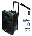 Produktbild: E-Lektron EL25-M 500W mobile PA Soundanlage Akku-MP3-USB-BT Mikrofon Roll-Koffer