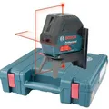 Produktbild: Bosch Kreuzlinienlaser GCL 2-15 selbstnivellierend, roter Laser, 2 Punktlaser, Halterung, Koffer