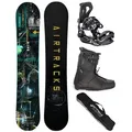 Produktbild: Airtracks Snowboard Snowboard Komplett Set Data Rocker Wide » Mod. 25 (4 St., 4er Pack), Snowboard + Bindung Master + Boots + SB Bag / 150 155 160 164 cm Boots 44 Master QL | 164 cm
