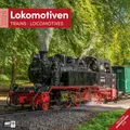 Produktbild: Lokomotiven Broschürenkalender 2026 - 30x30 - Art12 | Stilsicherer Eisenbahn-Kalender im schlanken Hochformat (aufgeklappt 30x60 cm) | zum Eintragen