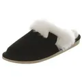 Produktbild: Hollert Hausschuh Pantoffel Damen Puschen Malibu Hausschuhe Merino Schaffell Echtleder schwarz 40 EU